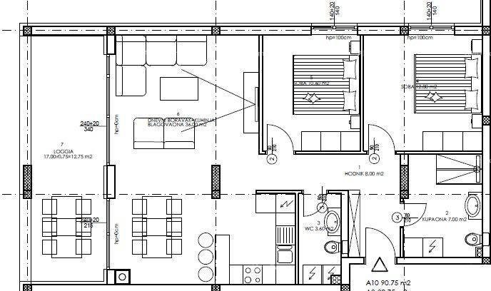 Flat for sale 90 m² – Veli Vrh