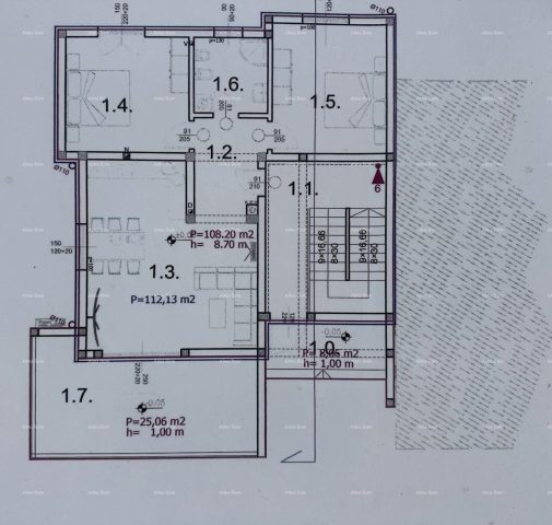 Apartmán na predaj 112 m² – Barbariga