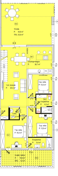 Apartma Na predaj - Zadarska Sukošan