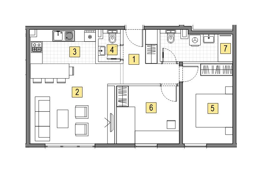 Apartmán Na predaj - Grad Zagreb Novi Zagreb - Istok - foto 2/5