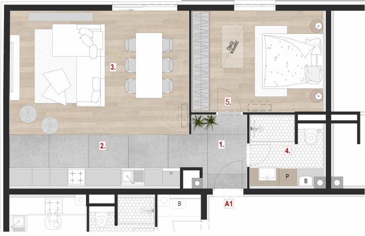 Apartma Naprodaj - Istarska Centar - foto 2/8