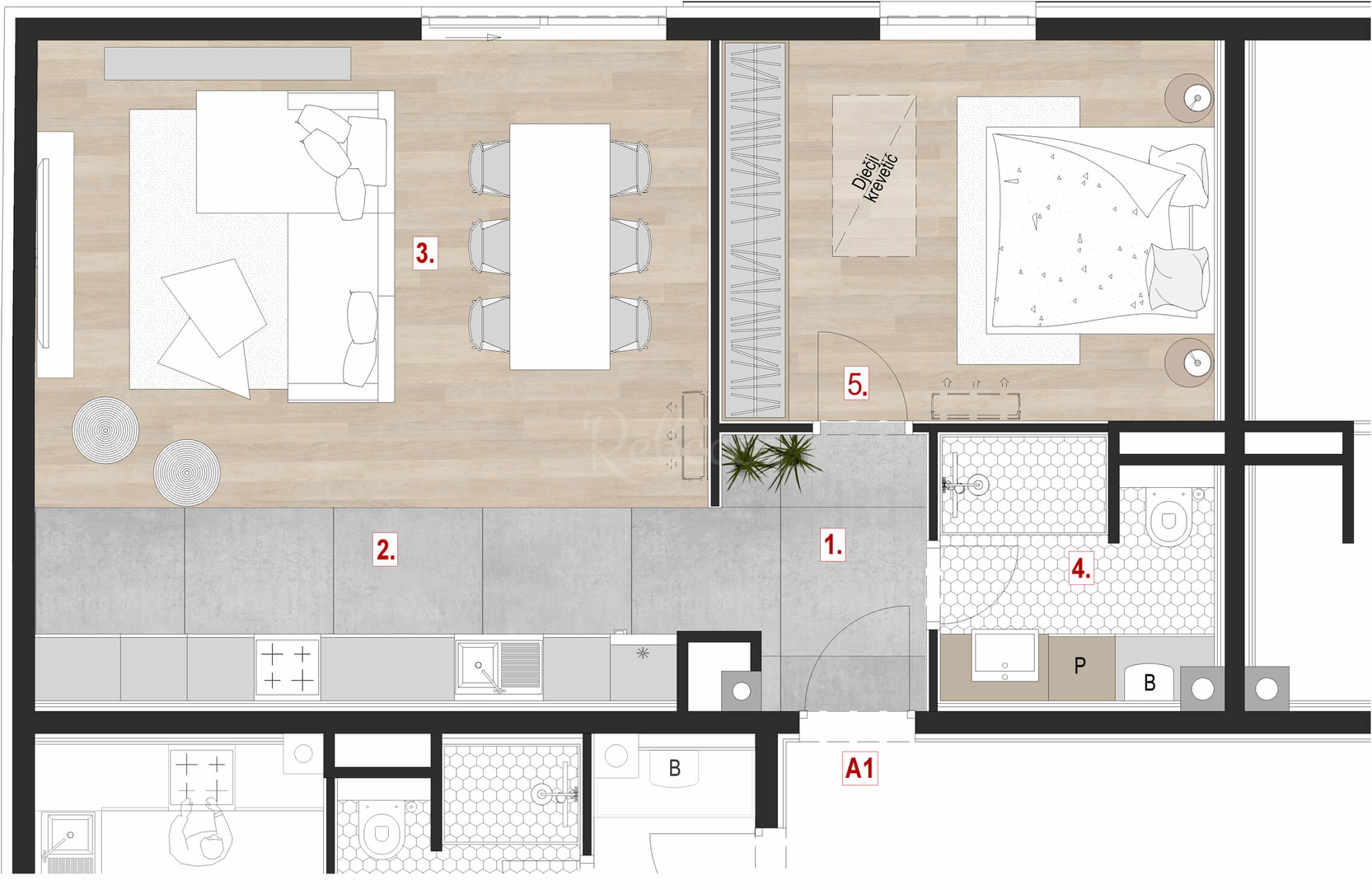 Apartmán Na prodej - Istarska Centar - foto 2/7