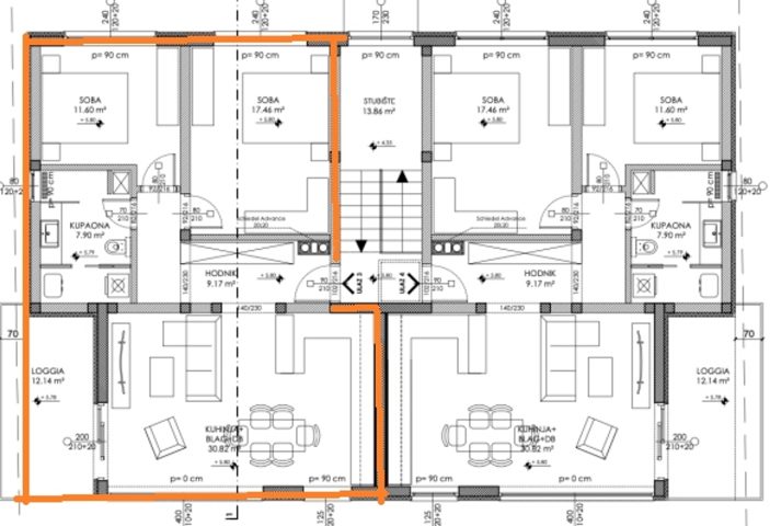 Apartma na predaj 123 m² – Pula
