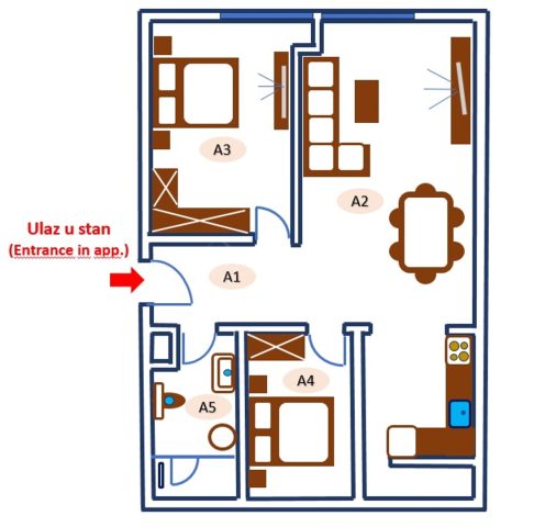 Appartement à vendre 84 m² – Pula