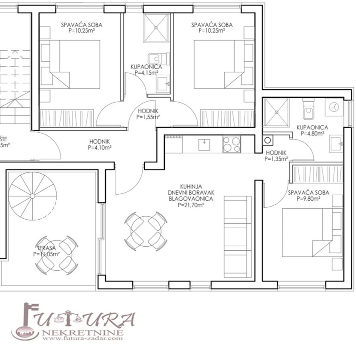 Apartment Zu verkaufen - ZADARSKA  NIN 