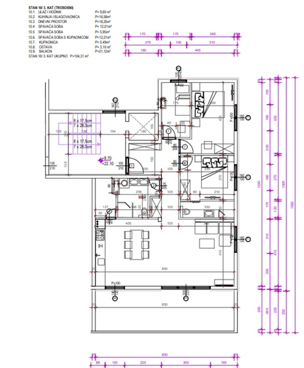 Flat For sale - SPLITSKO-DALMATINSKA  SEGET 