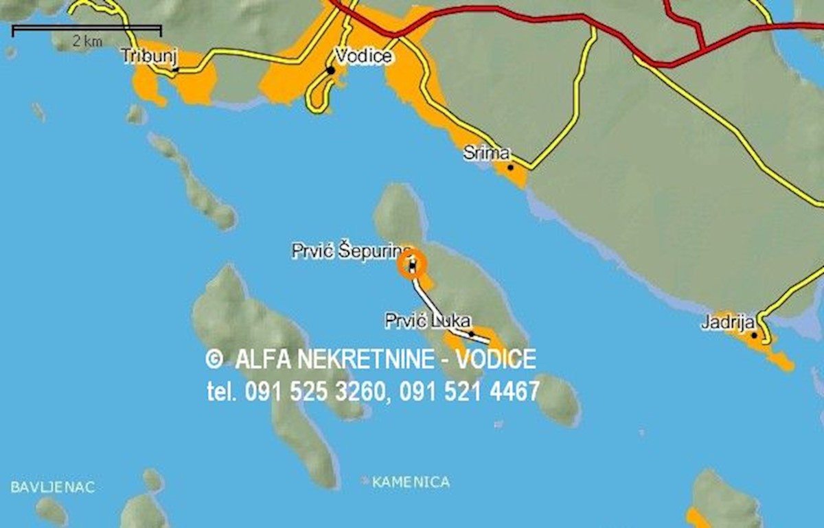 Land For sale - ŠIBENSKO-KNINSKA  VODICE 