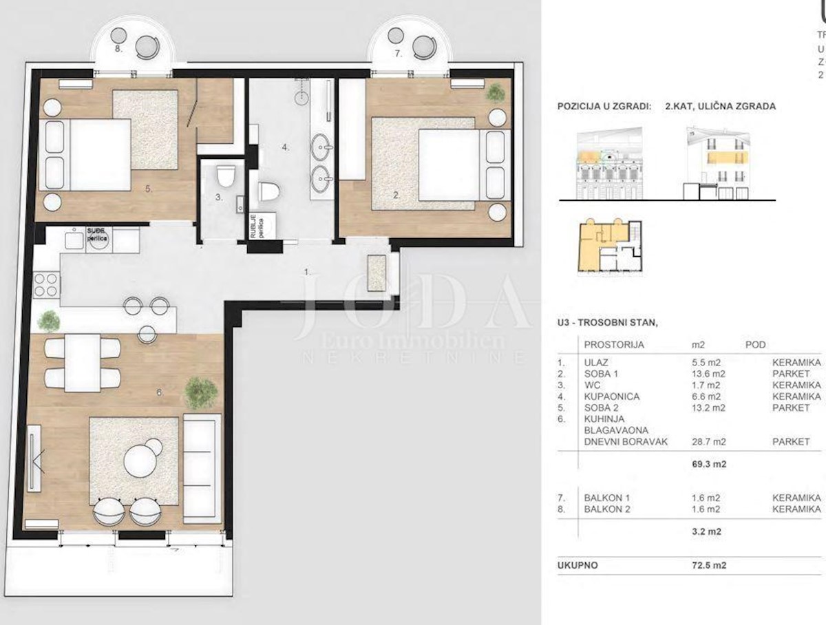 Apartma Naprodaj - PRIMORSKO-GORANSKA  Crikvenica
