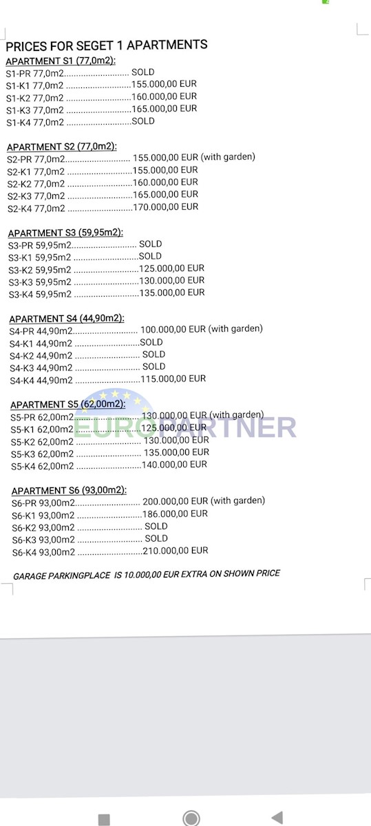 Apartma Naprodaj - SPLITSKO-DALMATINSKA  Trogir