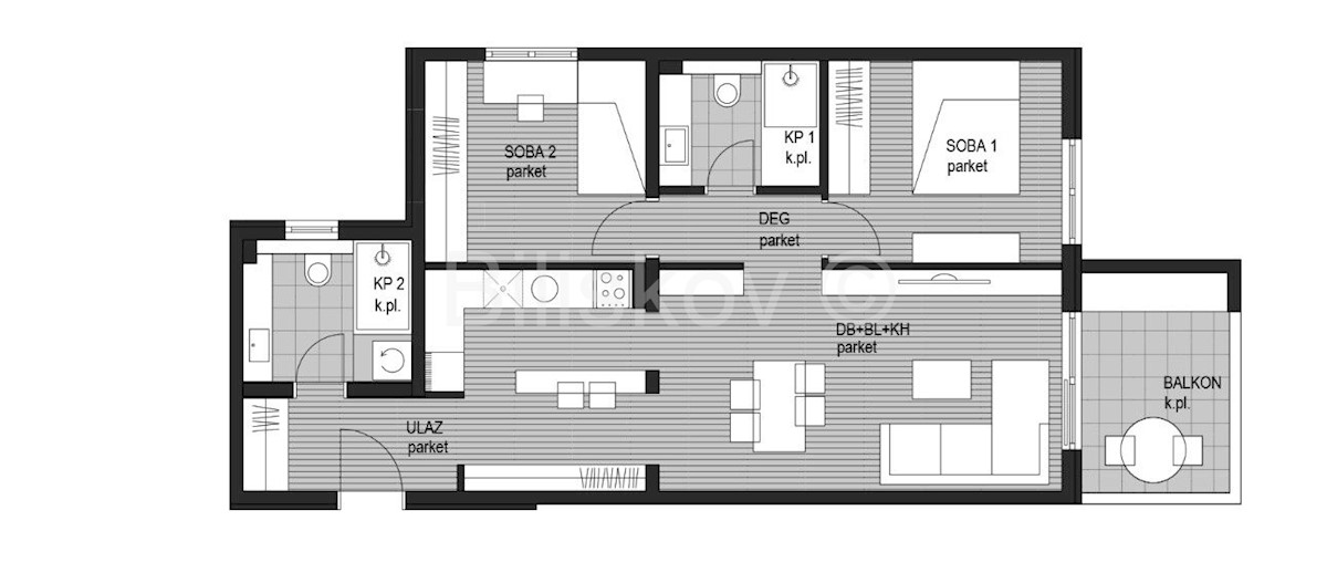 Apartmán Na prodej - PRIMORSKO-GORANSKA  KOSTRENA 