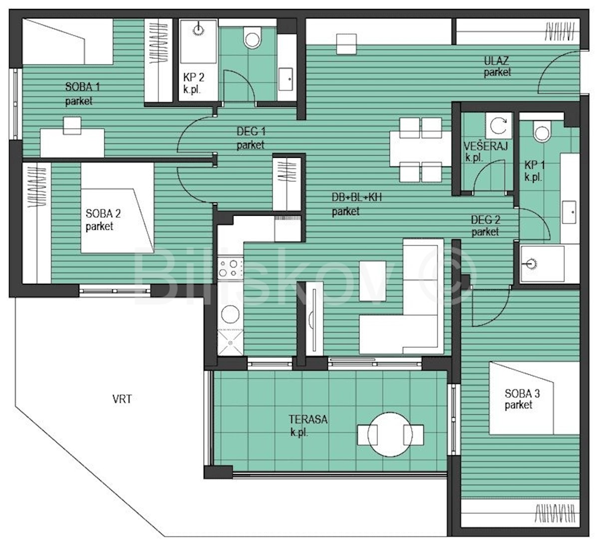 Apartmán Na prodej - PRIMORSKO-GORANSKA  KOSTRENA 