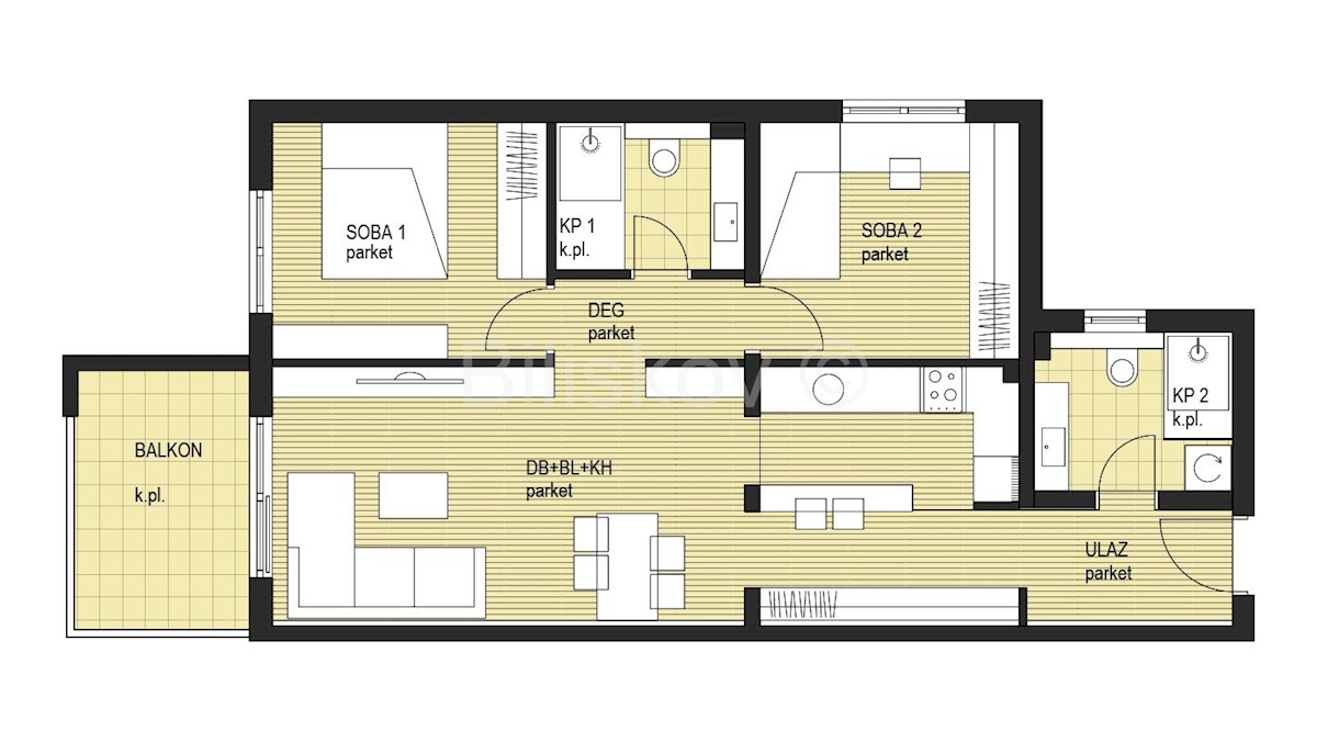 Apartmán Na predaj - PRIMORSKO-GORANSKA  KOSTRENA 