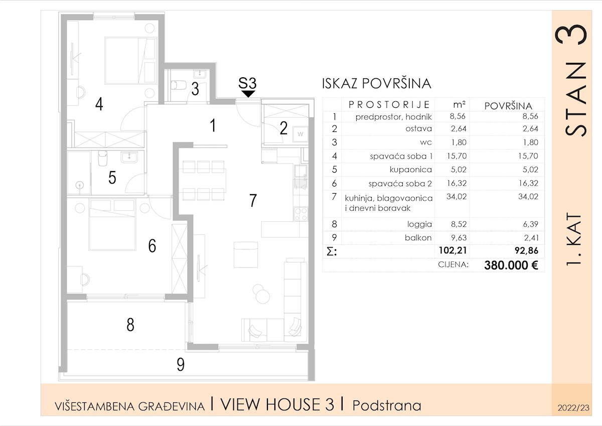 Stan Na prodaju - SPLITSKO-DALMATINSKA  PODSTRANA 