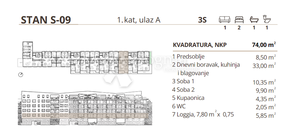 Appartamento In vendita - ZAGREBAČKA  VELIKA GORICA 