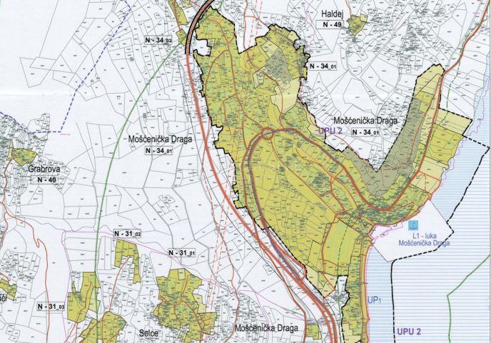 Land for sale 1008 m² – Mošćenička Draga