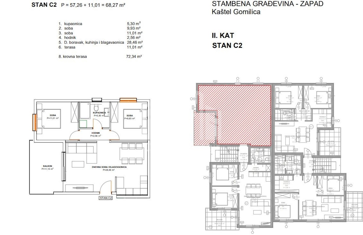 Apartmán Na prodej - SPLITSKO-DALMATINSKA  KAŠTELA 