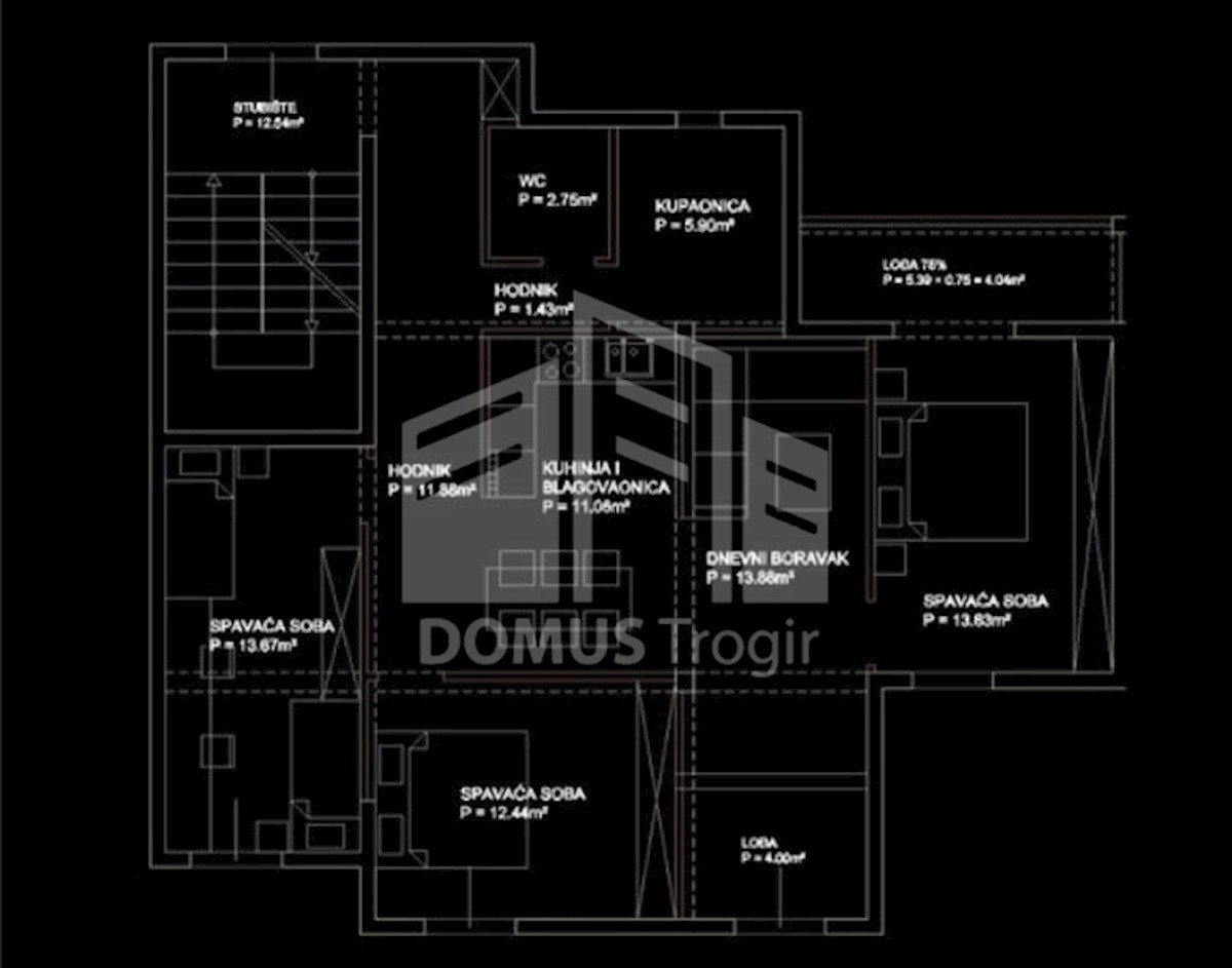 Apartment Zu verkaufen - SPLITSKO-DALMATINSKA  KAŠTELA 