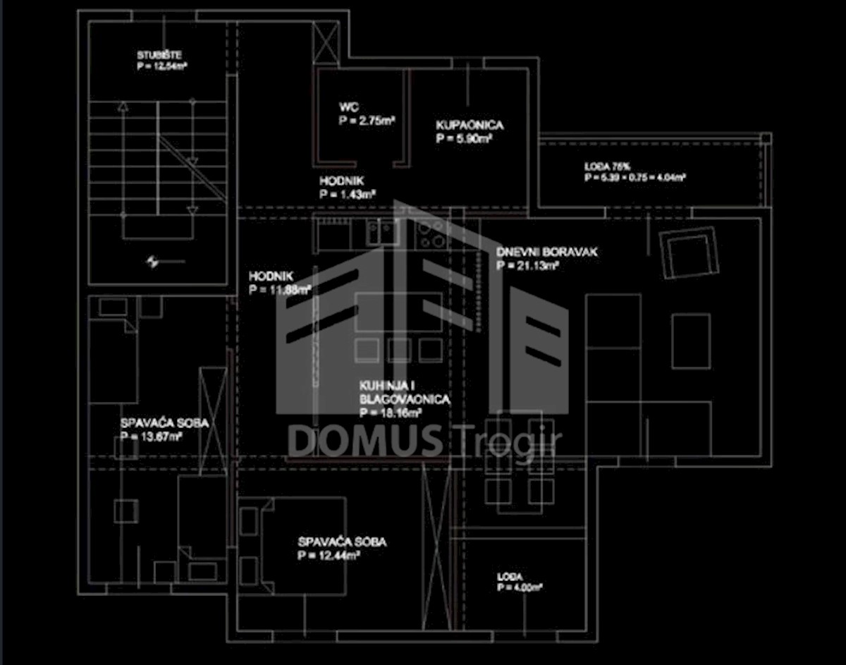 Apartment Zu verkaufen - SPLITSKO-DALMATINSKA  KAŠTELA 