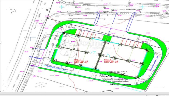 Terrain à vendre 3158 m² – Galižana