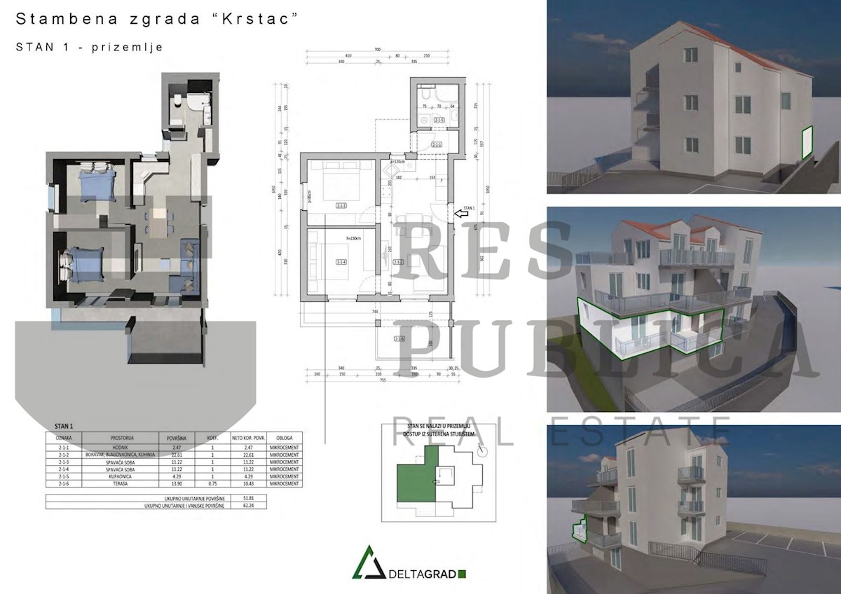 Appartement À vendre - DUBROVAČKO-NERETVANSKA  ŽUPA DUBROVAČKA 