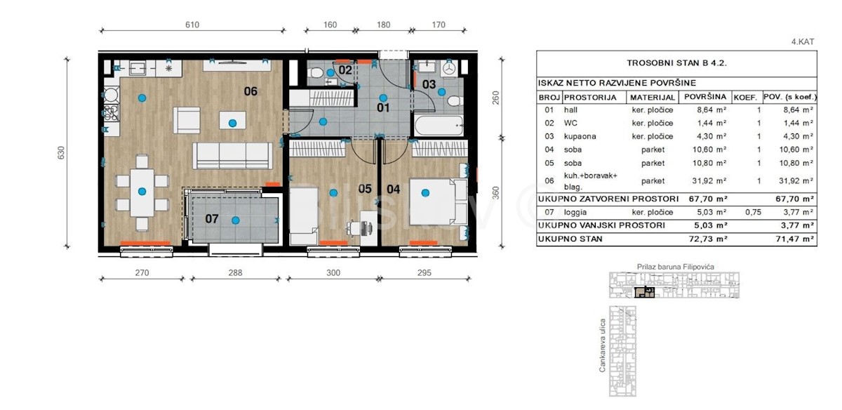 Apartmán Na prodej - GRAD ZAGREB  ZAGREB 