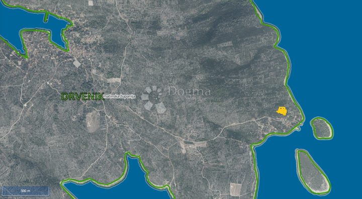 Pozemek na prodej 1200 m² – Drvenik Veliki