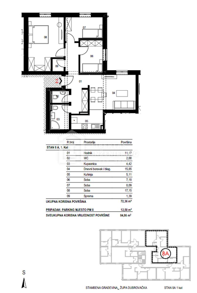 Apartmán Na prodej - DUBROVAČKO-NERETVANSKA  ŽUPA DUBROVAČKA 