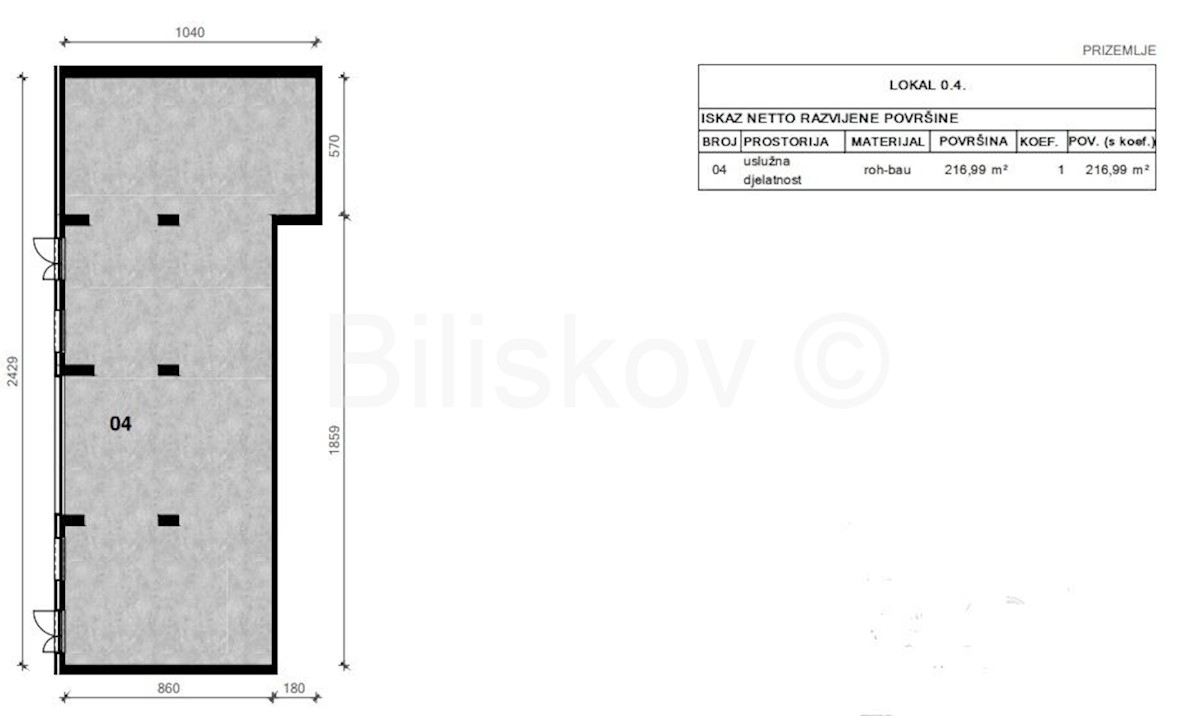 Business premises For sale - GRAD ZAGREB  ZAGREB 