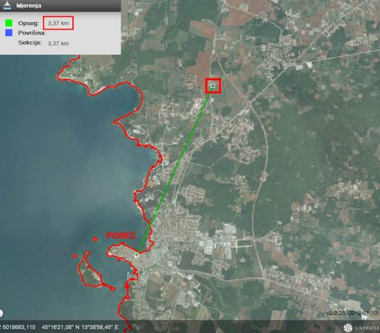 Parcela na predaj 4155 m² – Poreč