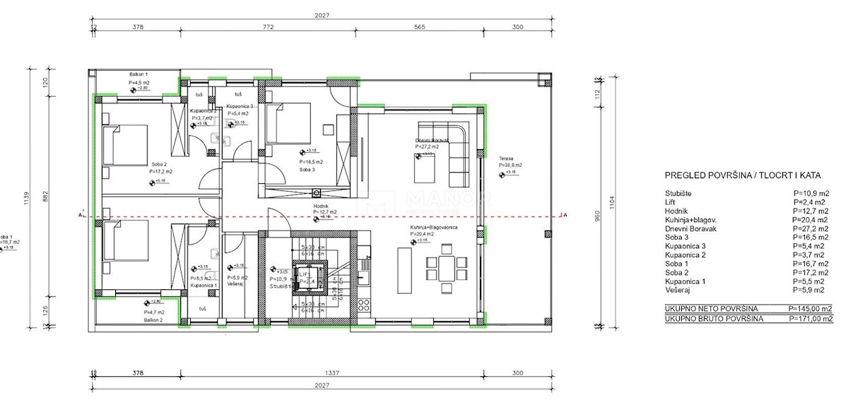 Apartment Zu verkaufen - PRIMORSKO-GORANSKA  KRK 