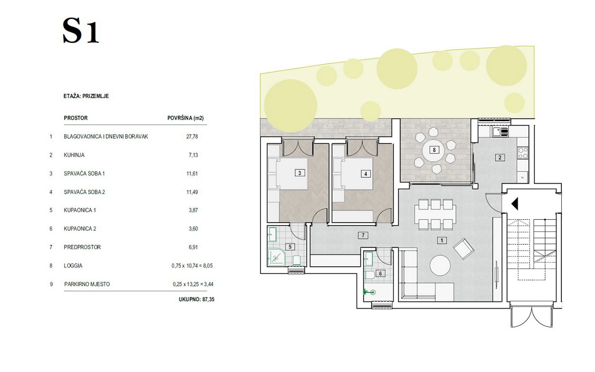 Apartmán Na prodej - ŠIBENSKO-KNINSKA  PRIMOŠTEN 