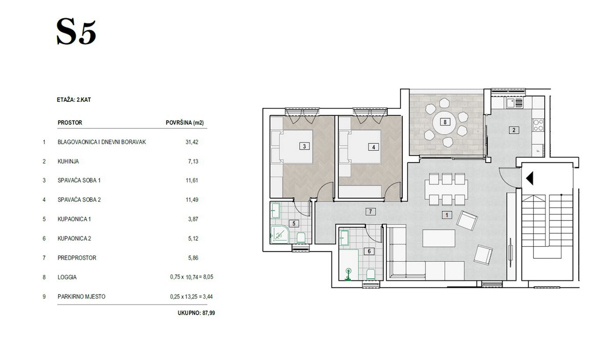 Apartmán Na prodej - ŠIBENSKO-KNINSKA  PRIMOŠTEN 