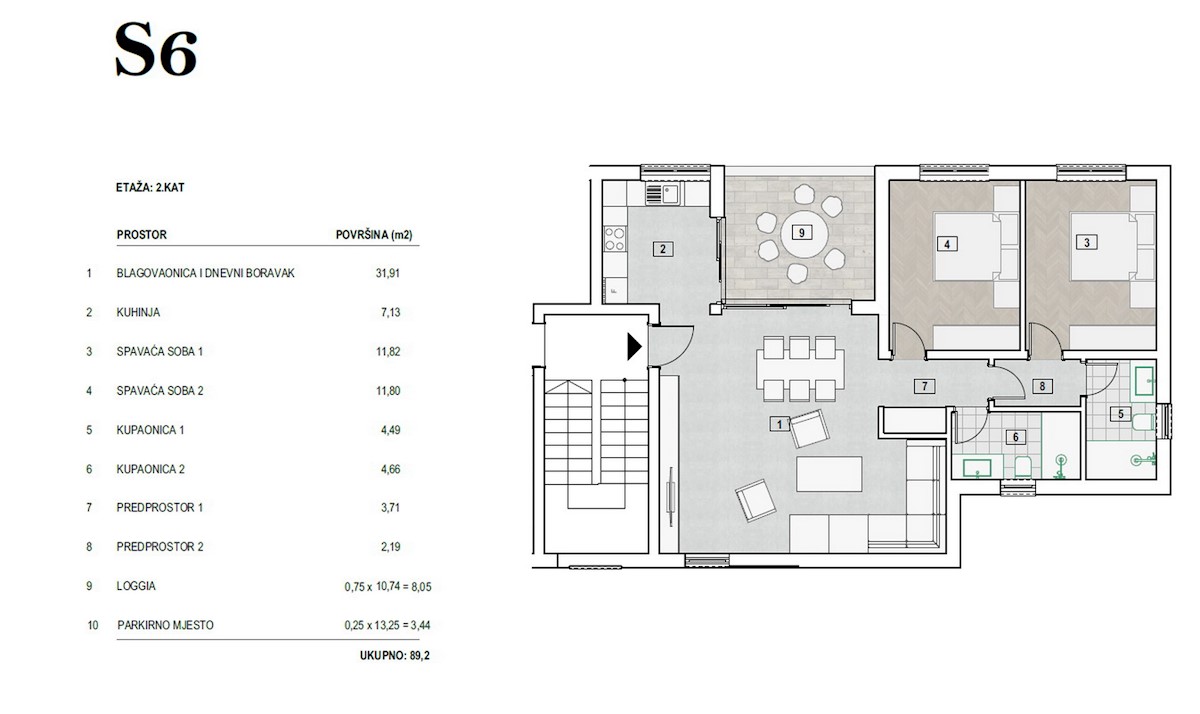 Apartment Zu verkaufen - ŠIBENSKO-KNINSKA  PRIMOŠTEN 