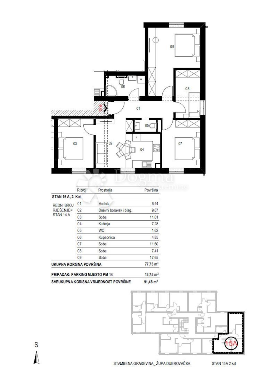 Apartmán Na prodej - DUBROVAČKO-NERETVANSKA  ŽUPA DUBROVAČKA 