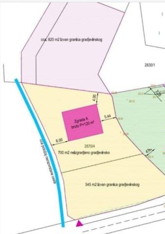Działka na sprzedaż 1200 m² – Labin