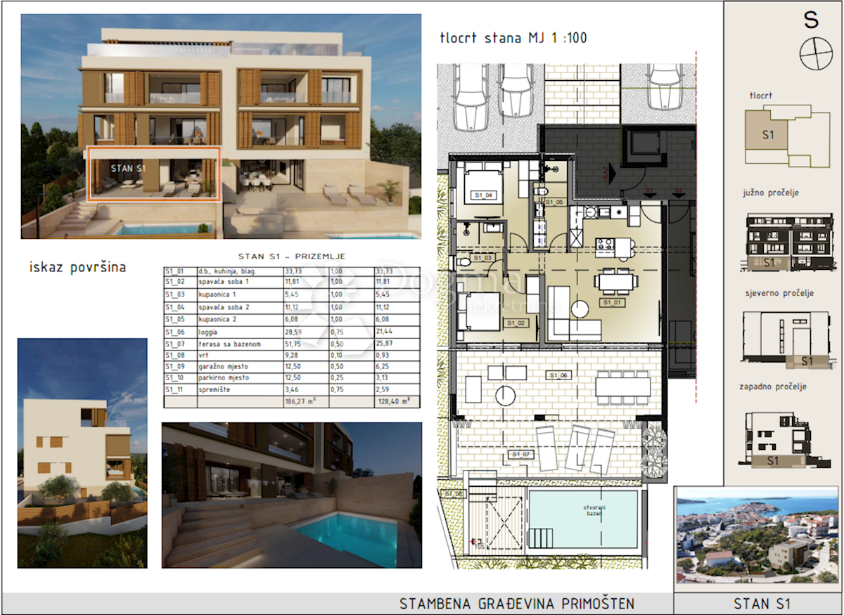 Apartmán Na prodej - ŠIBENSKO-KNINSKA  PRIMOŠTEN 