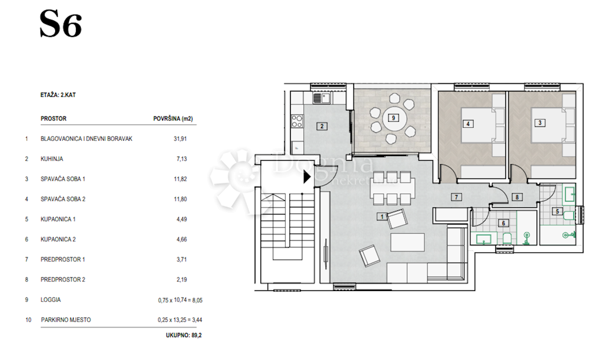 Flat For sale - ŠIBENSKO-KNINSKA PRIMOŠTEN