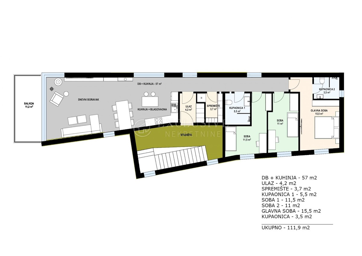 Flat For sale - PRIMORSKO-GORANSKA KOSTRENA