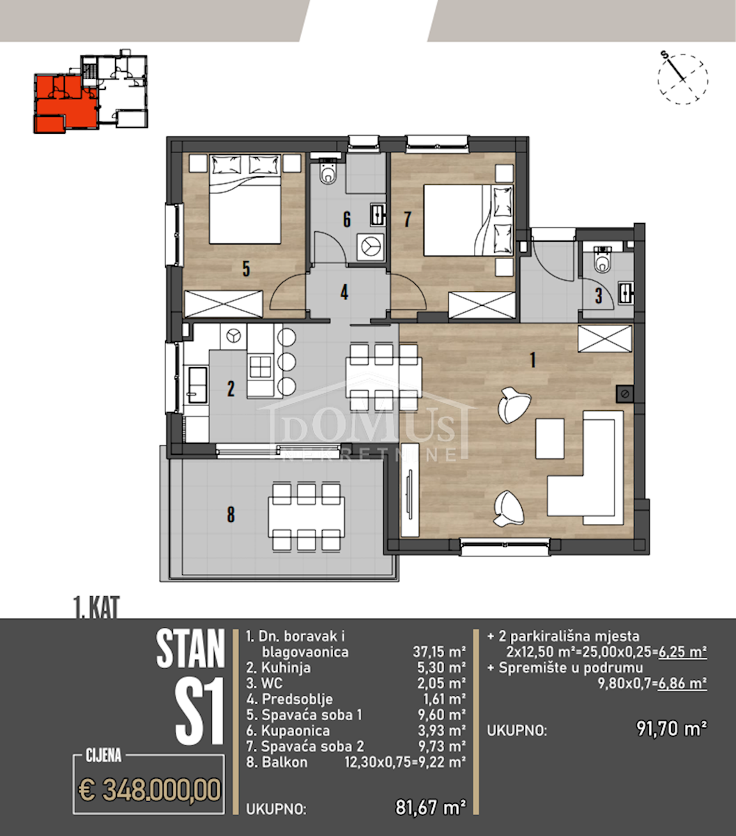 Flat For sale - ŠIBENSKO-KNINSKA ŠIBENIK