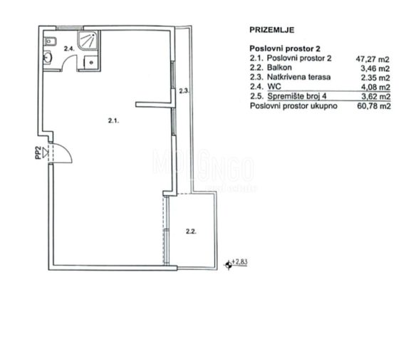 Lokal użytkowy na sprzedaż 58 m² – Zamet