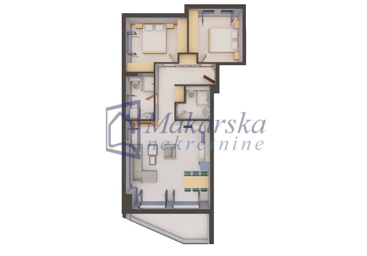 Appartement À vendre - SPLITSKO-DALMATINSKA MAKARSKA