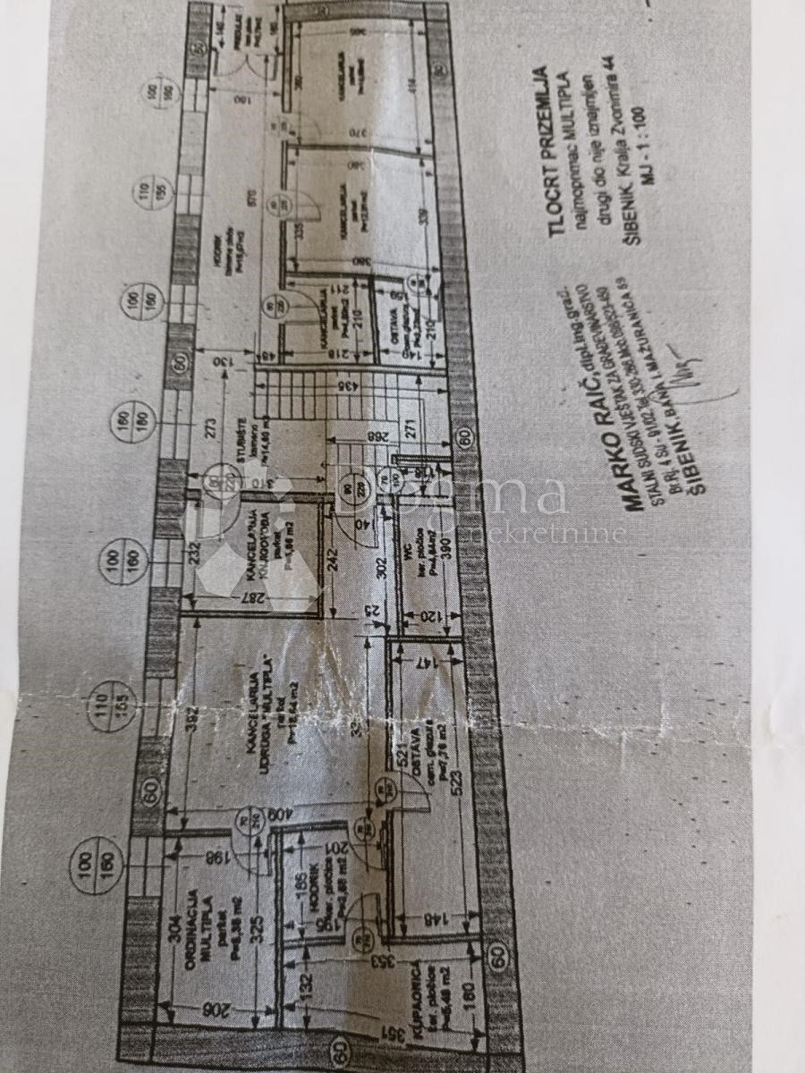 Poslovni prostor Za najam - ŠIBENSKO-KNINSKA ŠIBENIK