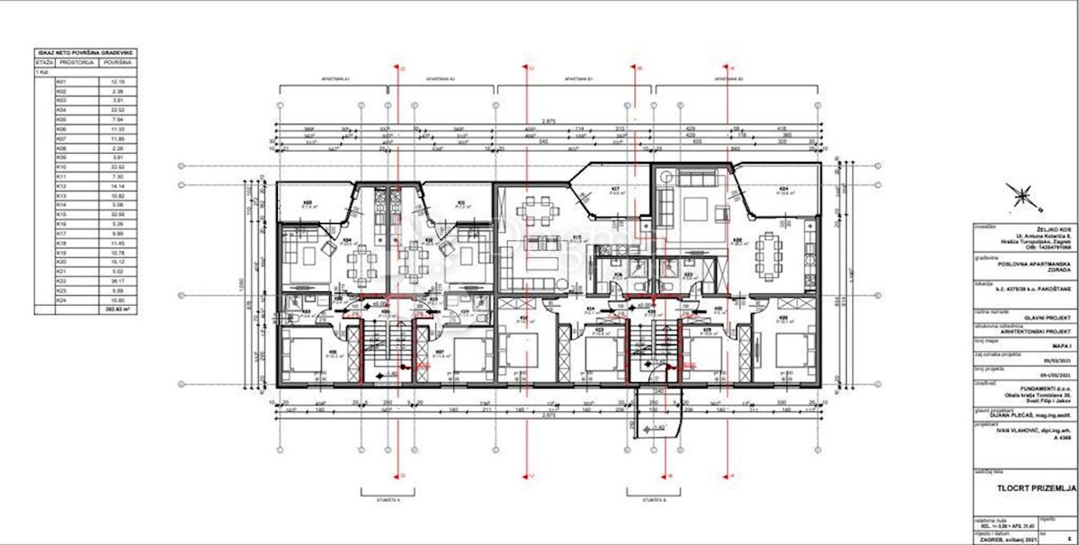 Flat For sale - ZADARSKA PAKOŠTANE