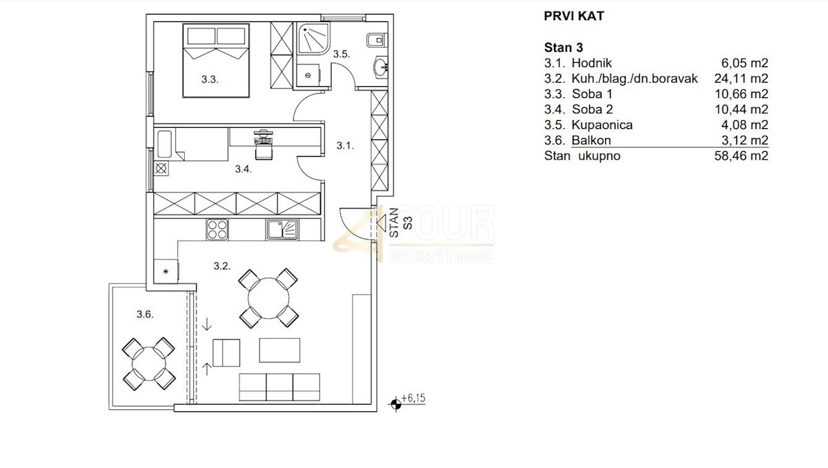 Apartment Zu verkaufen - PRIMORSKO-GORANSKA RIJEKA